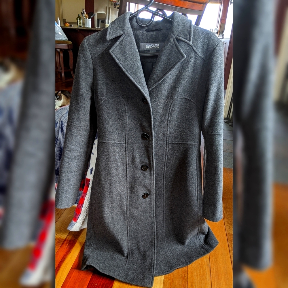 Kenneth Cole Reaction Wool Long Coat